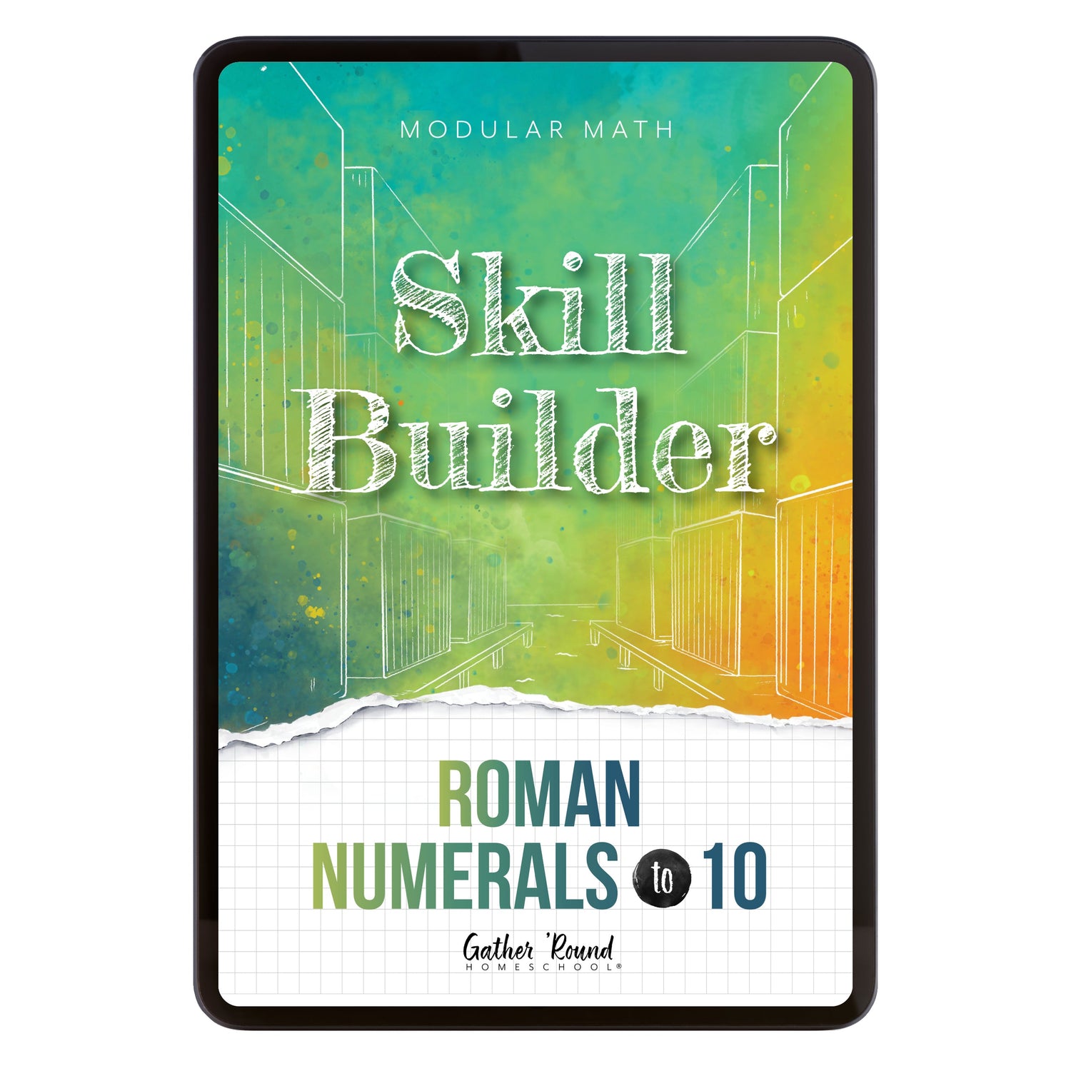 Number Sense Modular Math Step 2 digital skill builder roman numerals to 10