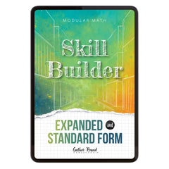 Number Sense Modular Math Step 2 digital skill builder expanded and standard form