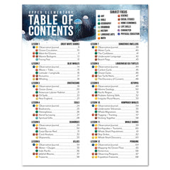 Ocean Life homeschool unit study digital student workbook upper elementary table of contents part one 