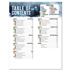 Ocean Life homeschool unit study digital student workbook upper elementary table of contents part two