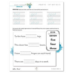 Ready to Read 2 At The Pond Homeschool Unit Study Digital Bundle Student Book Handwriting 