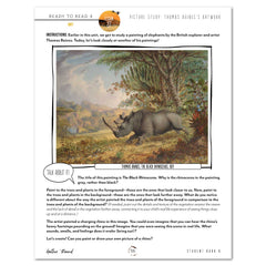 Ready to Read 4 On The Savannah Homeschool Unit Study Digital Student Book B Lesson 27 Art Picture Study
