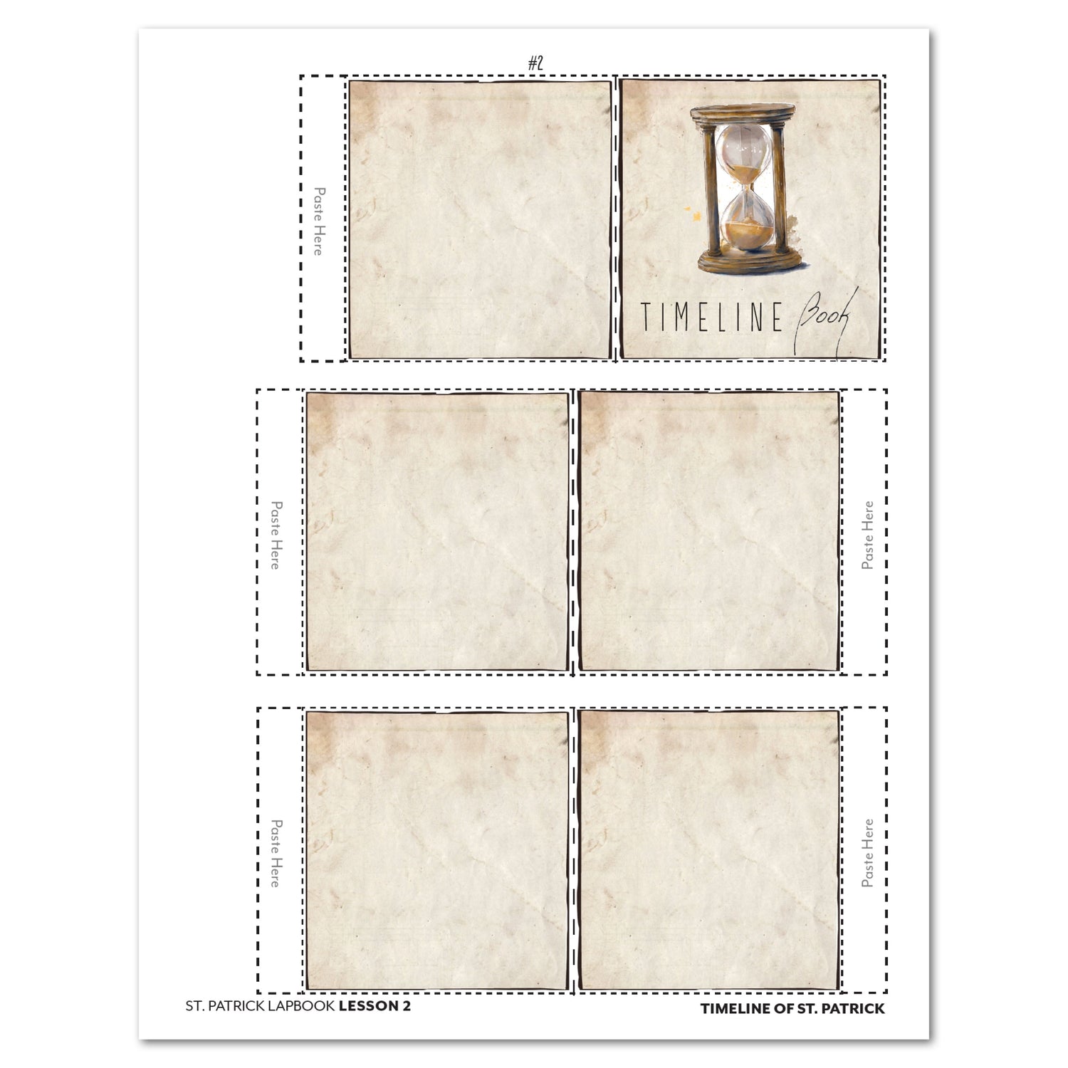 St. Patrick's Day homeschool unit study, digital lapbook with Teacher's Guide lapbook cutout lesson two