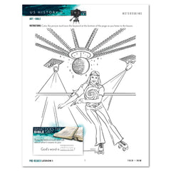 US History 6: History of Tomorrow Homeschool Unit Study Digital  Pre-Reader Student Book Lesson 1 Notebooking