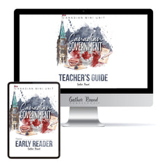 Canadian Government Homeschool Unit Study Digital Bundle Teacher's Guide and Early Reader Student Book