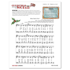 Christmas Around the World Homeschool Unit Study Digital Early Reader Student Book Lesson 1 Cards by Candlelight