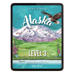 Alaska Fifty States Digital Homeschool Unit Study Level 3 Student Book cover