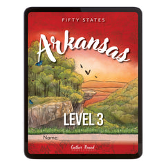 Arkansas Fifty States Homeschool Unit Study Digital Student Book Level 3 Cover