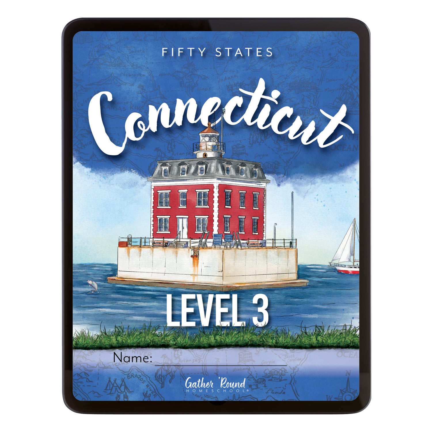 Connecticut Fifty States Homeschool Unit Study Digital Student Book Level 3 Cover