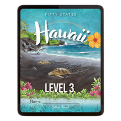 Hawaii Fifty States Homeschool Unit Study Digital Student Book Level 3 Cover