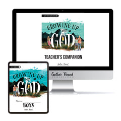 Growing Up with God Homeschool Unit Study Digital Bundle Teacher's Companion Levels 1-3 and Boys Student Book Level 3