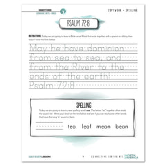 North America homeschool unit study digital student workbook for Early Reader with teacher's guide lesson one