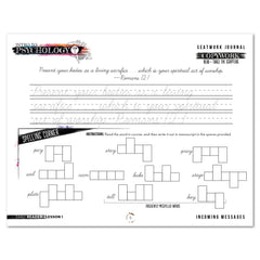 Psychology homeschool unit study digital student seatwork  journal cursive early reader worksheet