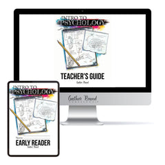 Psychology homeschool unit study digital student workbook in early reader with teacher's guide bundle 