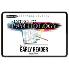 Psychology homeschool unit study digital student  seatwork  journal manuscript early reader 