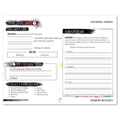 Psychology homeschool unit study digital student seatwork  journal manuscript early reader worksheet