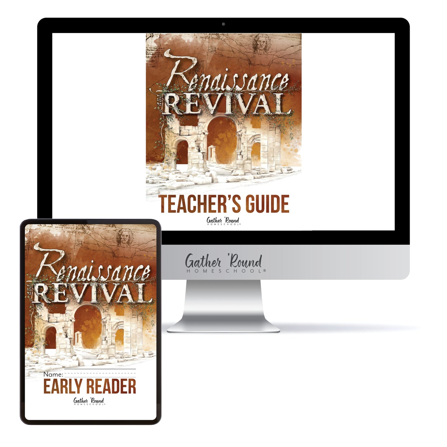 Renaissance and Revival Homeschool Unit Study Printed Digital Bundle Teacher's Guide and Early Reader Student Book