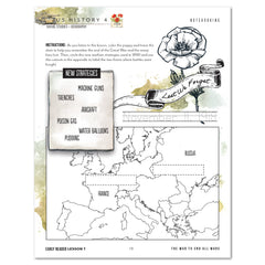 US History 4: War & Reformation: 1900-1945 Homeschool Unit Study Digital Early Reader Student Book Lesson 7 Notebooking