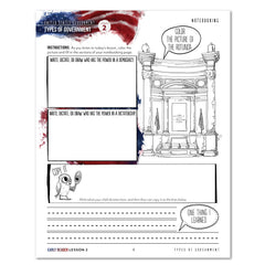 US Government Homeschool Study Unit Digital Early Reader Student Book Lesson 2 Notebooking