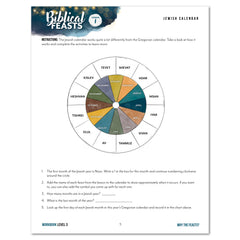 Biblical Feasts Homeschool Study Unit Digital Level 3 Student Workbook Daily Lesson 1