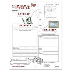Christmas Around the World Homeschool Unit Study Digital Early Elementary Student Book Lesson 3 World Tour: Brazil
