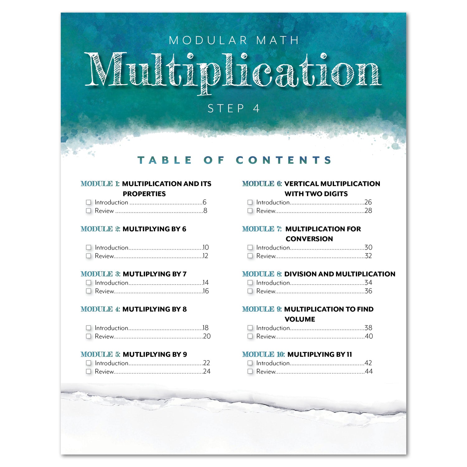 Modular Math: Multiplication (Digital)