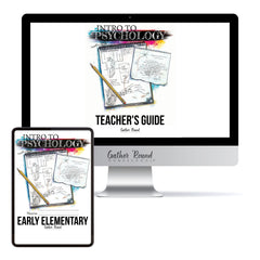 Psychology homeschool unit study digital student workbook in early elementary with teacher's guide bundle 