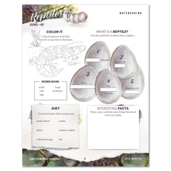 Reptiles homeschool unit study digital student workbook  Early Elementary and Teacher's Guide bundle notebooking worksheet
