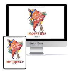 South America homeschool unit study digital student workbook in Early Elementary with Teacher's Guide combo