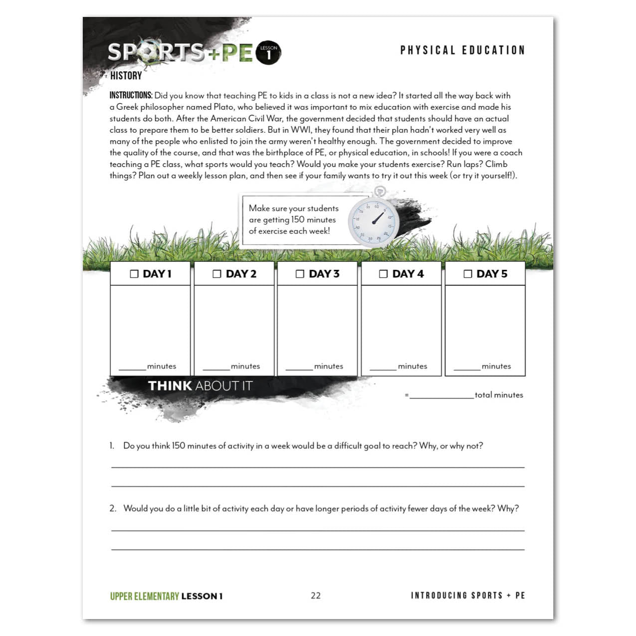 Sports + PE homeschool unit study digital student workbook Upper Elementary with Teacher's Guide bundle hysical education