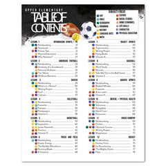 Sports + PE homeschool unit study digital student workbook upper elementary table of contents part one