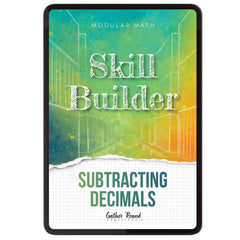 Subtraction Modular Math Step 4 digital skill builder subtracting decimals