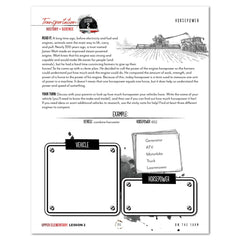 Transportation Homeschool Unit Study Digital Upper Elementary Student Book Lesson 2 Horsepower