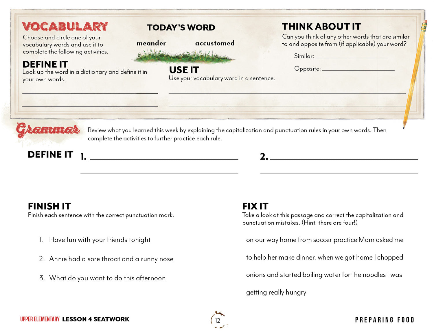 Life Skills Seatwork (Digital Download)
