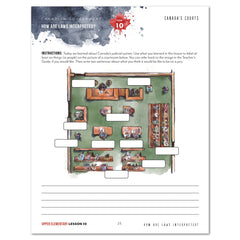 Canadian Government Homeschool Unit Study Digital Upper Elementary Student Book Daily Lesson 10 Canada's Courts