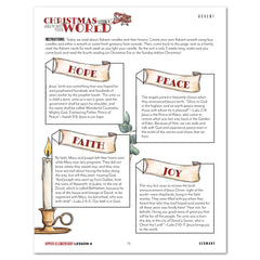 Christmas Around the World Homeschool Unit Study Digital Upper Elementary Student Book Lesson 4 Advent