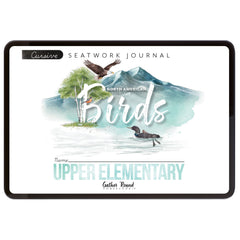 North American Birds part two homeschool unit study digital student seatwork journal in cursive for upper elementary