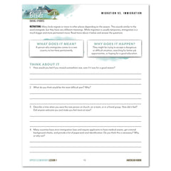 North American Birds part two homeschool unit study digital student workbook upper elementary with teacher's guide bundle lesson one