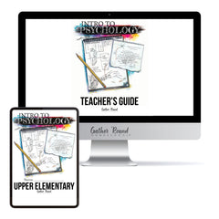 Psychology homeschool unit study digital student workbook in upper elementary with teacher's guide bundle