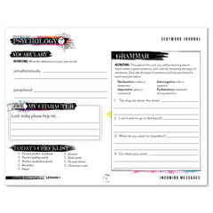 Psychology homeschool unit study digital student seatwork  journal manuscript in  upper elementary worksheet