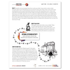 South America homeschool unit study digital student workbook in Upper Elementary with Teacher's Guide combo writing reliable sources worksheet