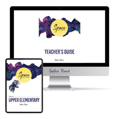 Space homeschool unit study digital student workbook in Upper Elementary with Teacher's Guide bundle 
