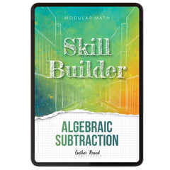Subtraction Modular Math Step 5 digital skill builder algebraic subtraction