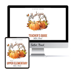 Thanksgiving Homeschool Unit Study Digital Download Bundle Teacher's Guide and Upper Elementary Student Book
