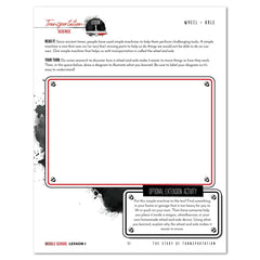 Transportation Homeschool Unit Study Digital Middle School Student Book Lesson 1 Wheel + Axle