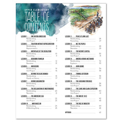 US History 2: Rise to Independence: 1763-1815 Homeschool Study Unit Digital Upper Elementary Student Book Table of Contents