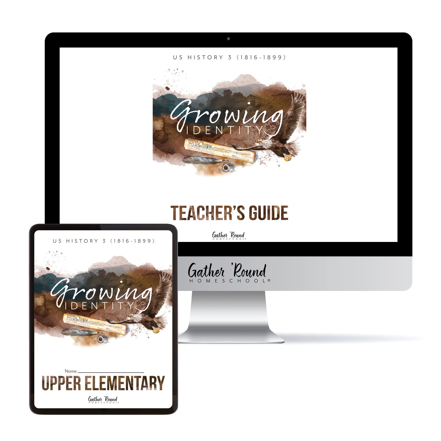 US History 3: Growing Identity: 1816-1899 Adventures Though History Homeschool Digital Bundle Teacher's Guide and Upper Elementary Student Book