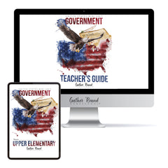 US Government Homeschool Study Unit Digital Bundle Teacher's Guide and Upper Elementary Student Book