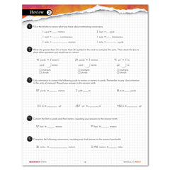 Measurement Step 6 modular math homeschool printed book module 3 review