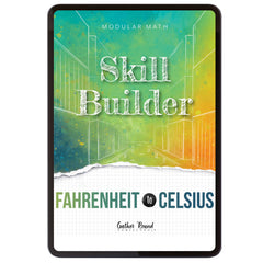 Measurement Step 6 modular math homeschool digital skill builder fahrenheit to celsius 